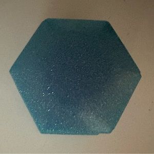 Blue resin hexagon jewelry box